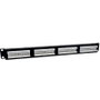 Phasak Panel de transferencia UTP Cat. 6A Dual 24 puertos 1U negro PU 2421